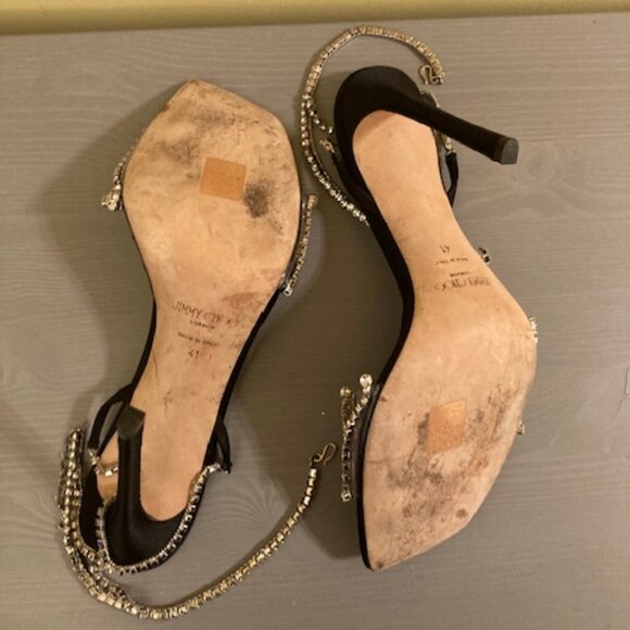 Jimmy Choo rhinestone ankle sandals, size 41 - Picture 3 of 3